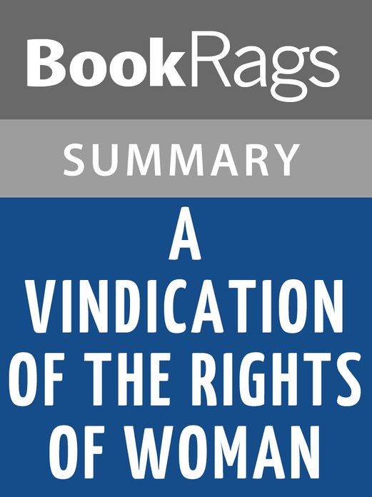 A Vindication of the Rights of Woman by Mary Wollstonecraft l Summary & Study Guide