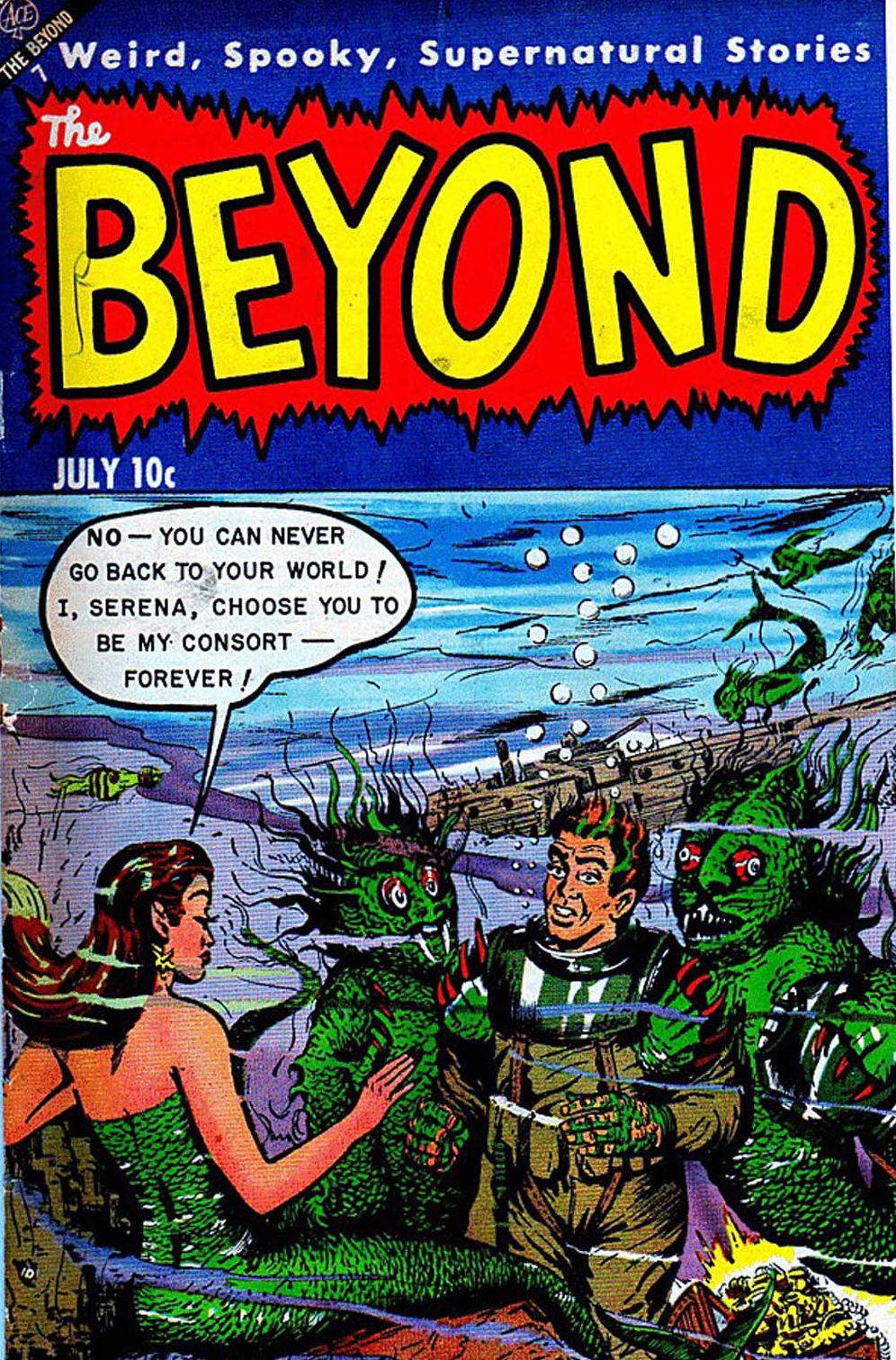 Vintage Horror Comics: The Beyond No. 21 Circa 1953: Werewolf -- Blood On My Hands