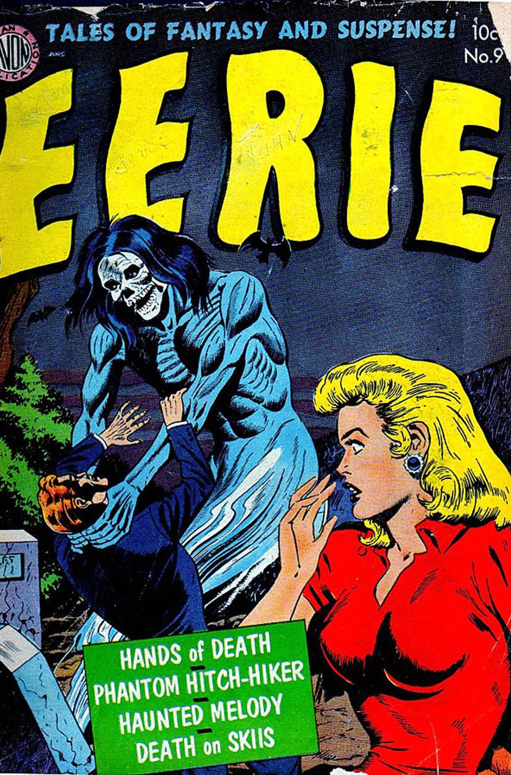 Vintage Horror Comics: Eerie No. 9 Circa 1952: Princess of the Subway