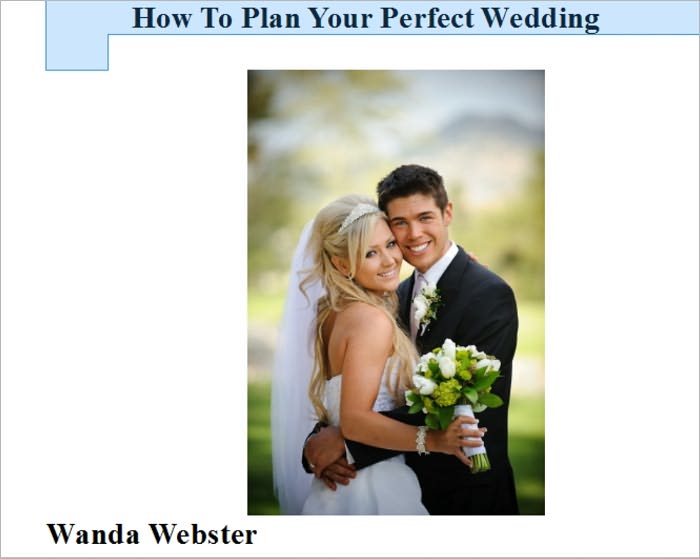 How To Plan Your Perfect Wedding