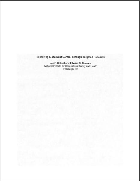 Improving Silica Dust Control Through Targeted Research