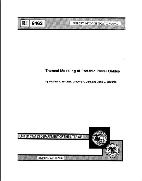 Thermal Modeling of Portable Power Cables