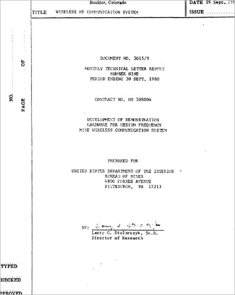 Wireless MF Communication System