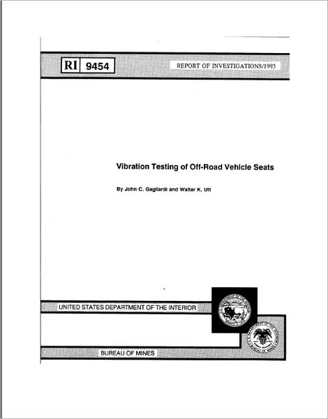 Vibration Testing of Off-Road Vehicle Seats