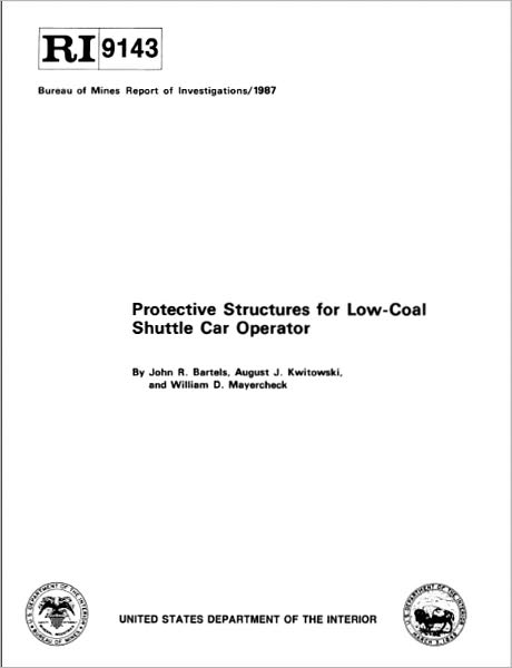 Protective Structures for Low-Coal Shuttle Car Operator