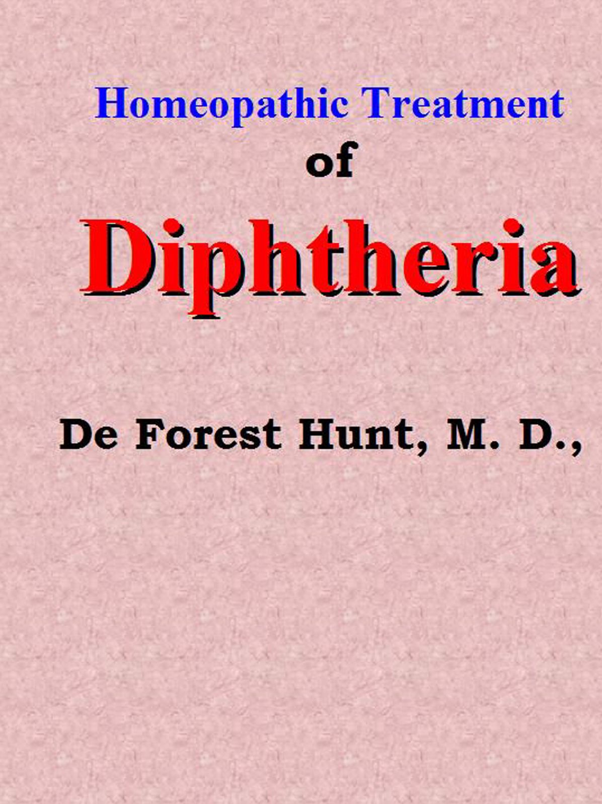 Homeopathic Treatment of Diphtheria