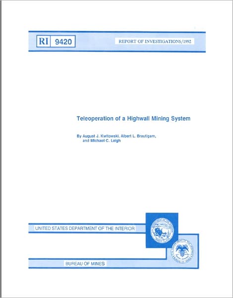 Teleoperation of a Highwall Mining System