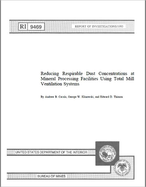 Reducing Respirable Dust Concentrations at Mineral Processing Facilities Using Total Mill Ventilation Systems