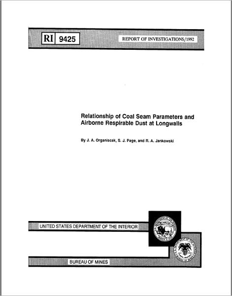 Relationship of Coal Seam Parameters and Airborne Respirable Dust at Longwalls