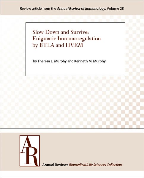 Slow Down and Survive: Enigmatic Immunoregulation by BTLA and HVEM