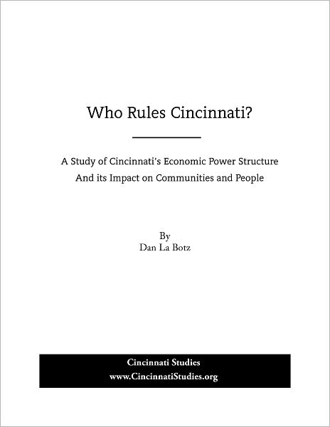 Who Rules Cincinnati?