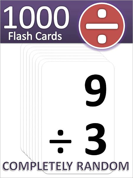 1000 Division Flash Cards