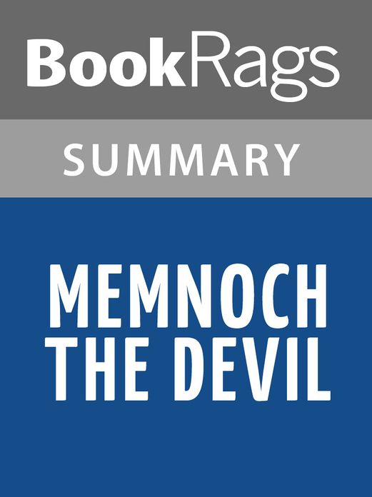 Memnoch the Devil by Anne Rice l Summary & Study Guide