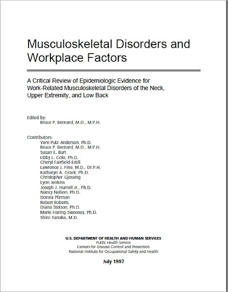 Musculoskeletal Disorders and Workplace Factors