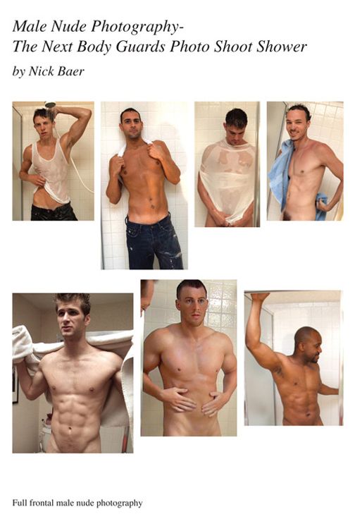 Male Nude Photography- The Next Body Guards Photo Shoot Shower