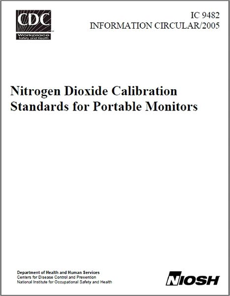 Nitrogen Dioxide Calibration Standards for Portable Monitors