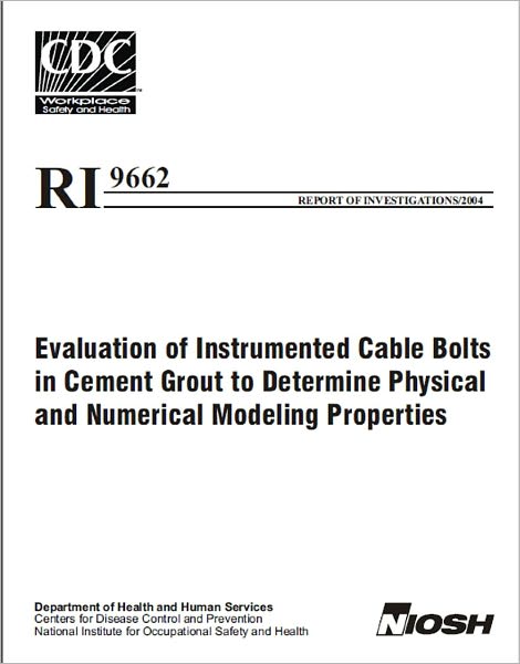 Evaluation of Instrumented Cable Bolts in Cement Grout to Determine Physical and Numerical Modeling Properties