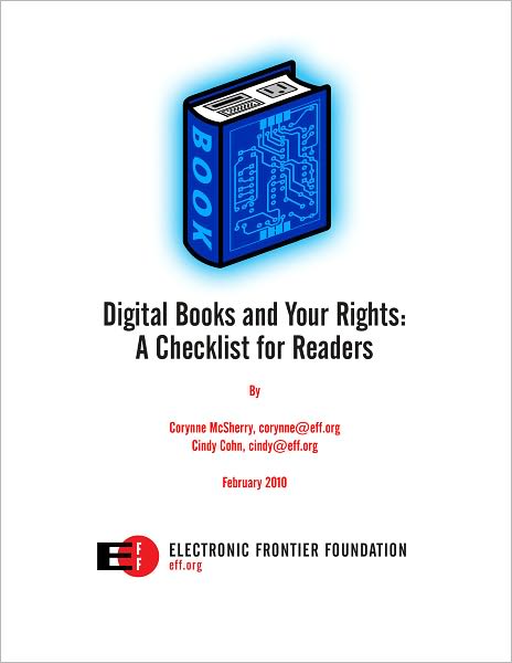 Digital Books and Your Rights: A Checklist for Readers
