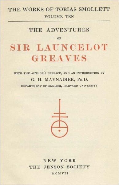 The Adventures of Sir Launcelot Greaves
