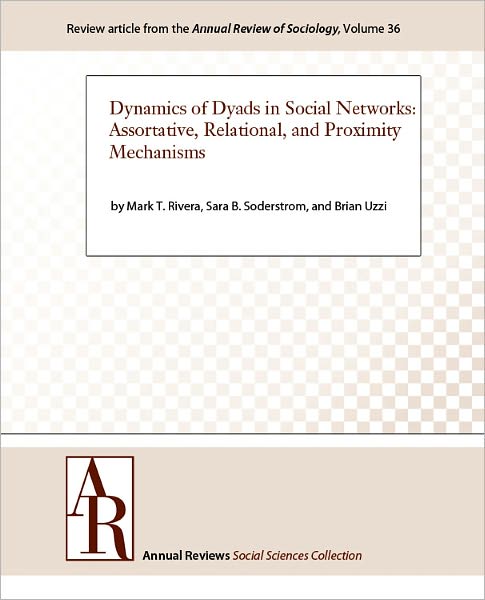 Dynamics of Dyads in Social Networks: Assortative, Relational, and Proximity Mechanisms