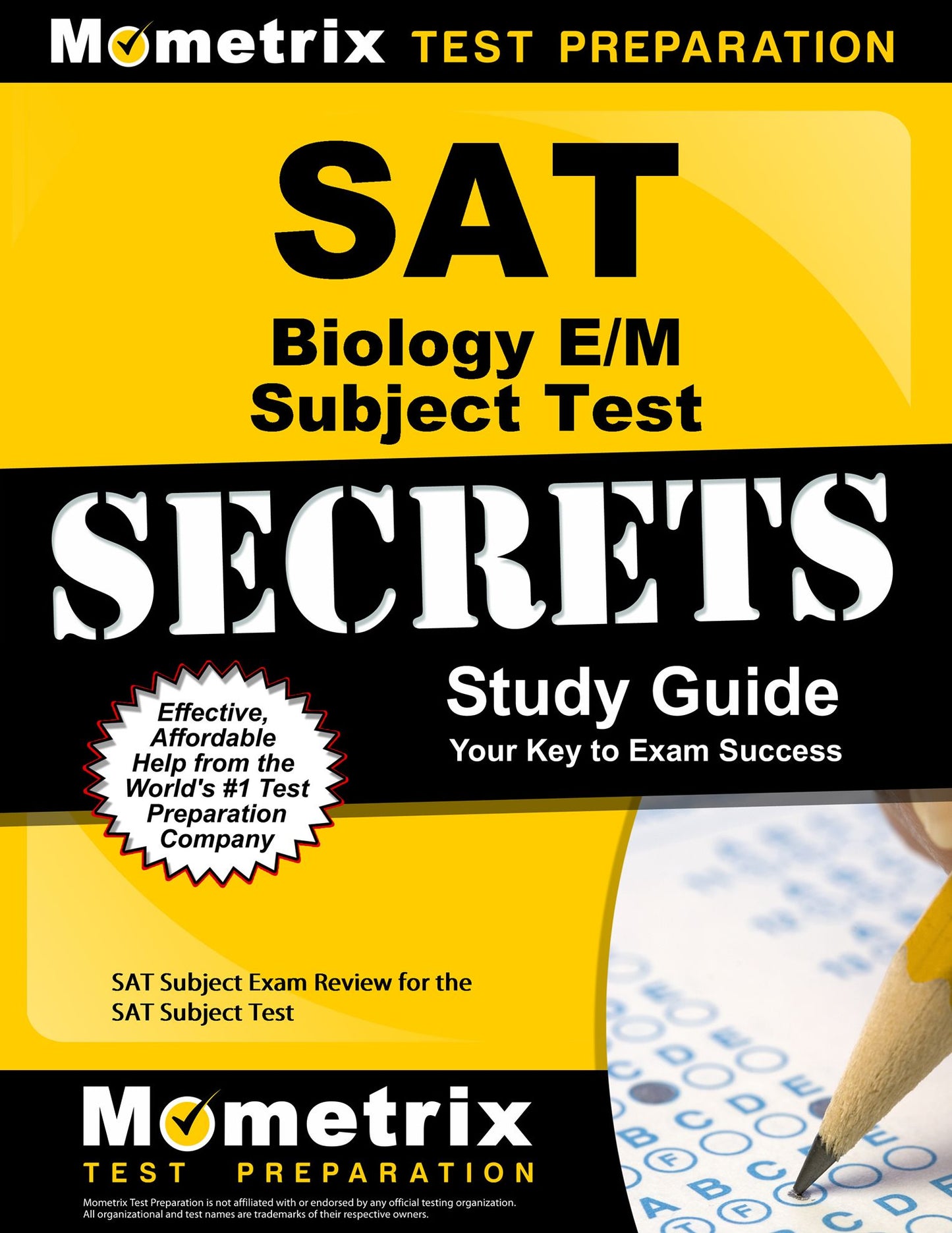 SAT Biology E/M Subject Test Secrets Study Guide: SAT Subject Exam Review for the SAT Subject Test