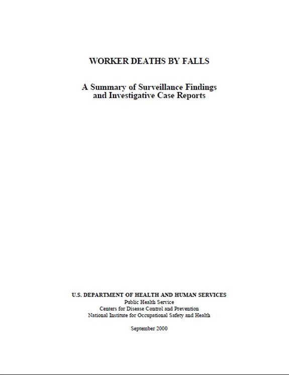 Worker Deaths by Falls