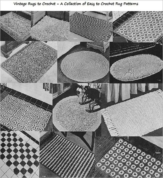 Easy Vintage Crochet Rug Patterns - A Collection of Vintage Easy to Crochet Rug Patterns