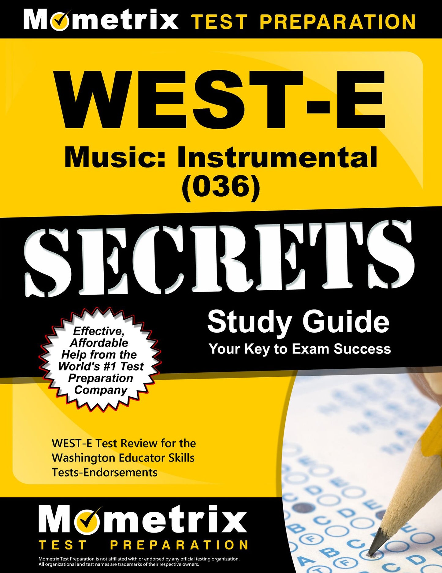 WEST-E Music: Instrumental (036) Secrets Study Guide: WEST-E Test Review for the Washington Educator Skills Tests-Endorsements