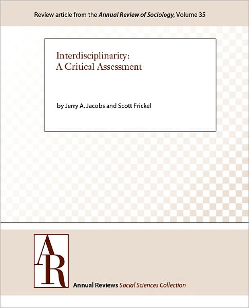 Interdisciplinarity: A Critical Assessment