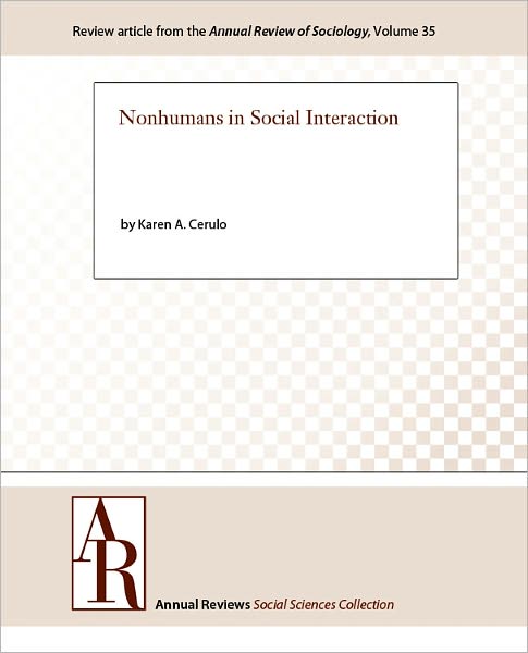 Nonhumans in Social Interaction