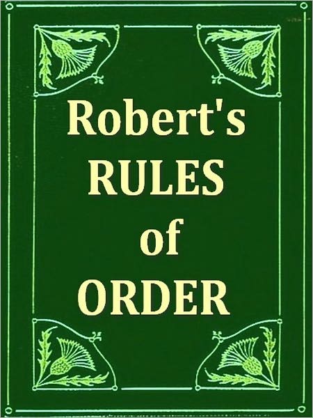 Robert's Rules of Order