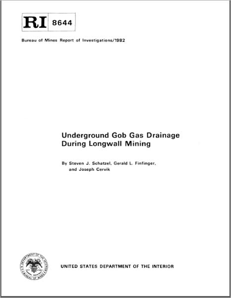 Underground Gob Gas Drainage During Longwall Mining