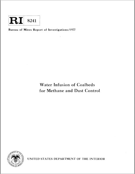Water Infusion of Coalbeds for Methane and Dust Control
