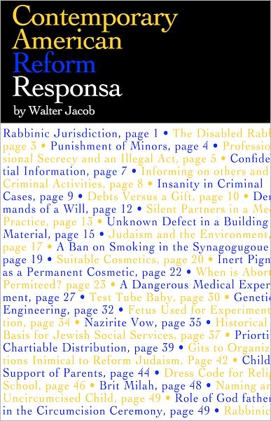 Contemporary American Reform Responsa