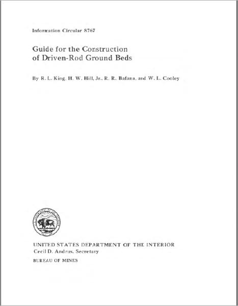 Guide for the Construction of Driven-Rod Ground Beds