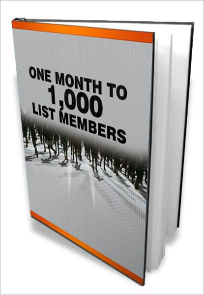 1 month to 1000 list members