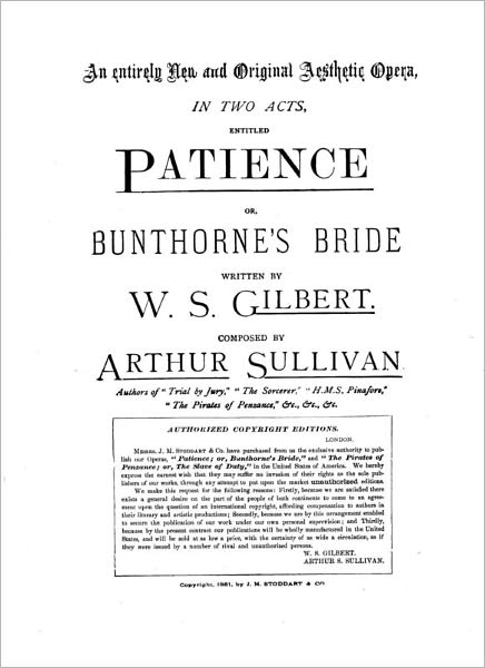 Patience (Sheet Music)