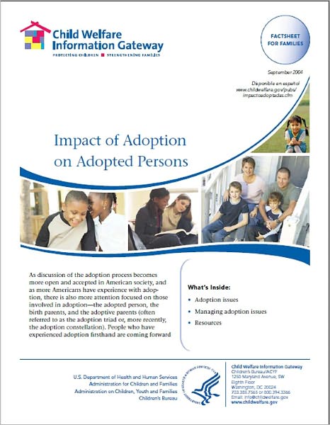 Impact of Adoption on Adopted Persons