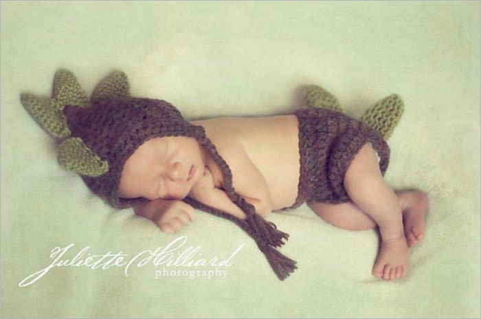 CROCHET PATTERN PDF-Baby dino set -2 sizes
