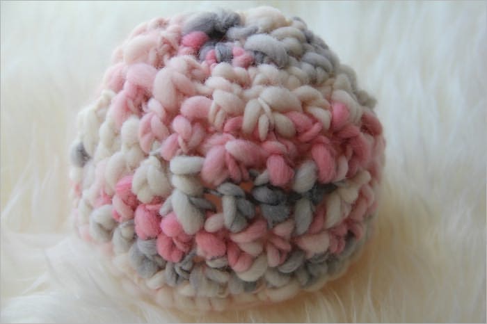 Crocheting Pattern for Newborn Thick and Thin Beanie Hat