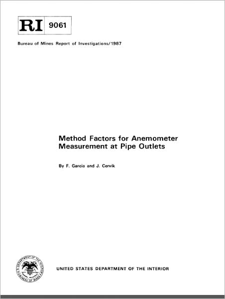 Method Factors for Anemometer Measurement at Pipe Outlets
