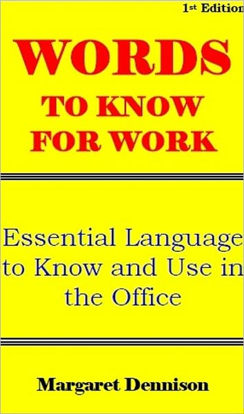 Words To Know For Work