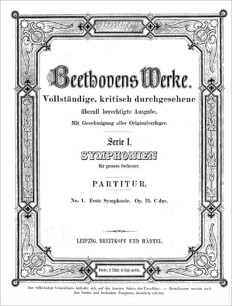 Symphony No.1, Op.21 (Piano Sheet Music)