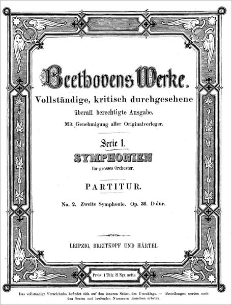 Symphony No.2, Op.36 (Piano Sheet Music)