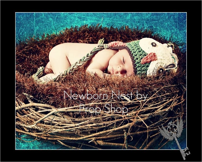 Knitting Pattern Newborn Nest Photo Prop