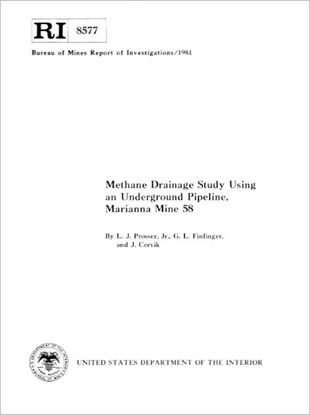 Methane Drainage Study Using an Underground Pipeline, Marianna Mine 58