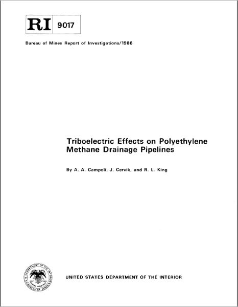 Triboelectric Effects on Polyethylene Methane Drainage Pipelines