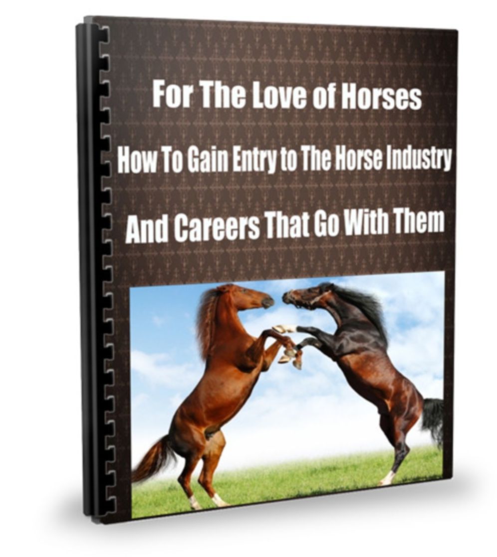 For The Love Of Horses-How To Gain Entry to The Horse Industry and Careers That Go With Them.