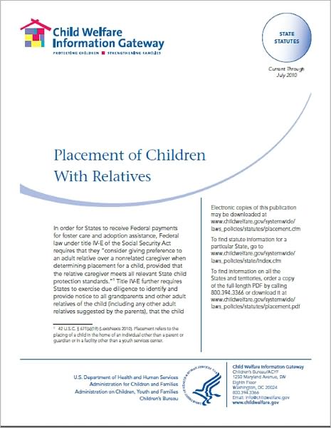 Placement of Children With Relatives