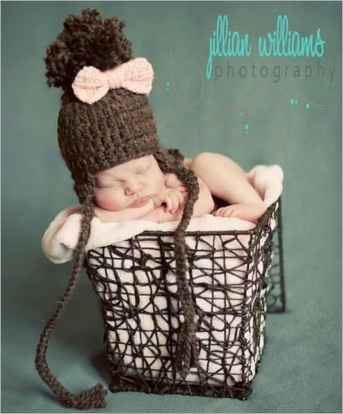 PDF- CROCHET PATTERN- Super chunky earflap hat and bow - 5 sizes